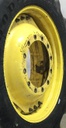 13"W x 34"D Waffle Wheel (Groups of 3 bolts) Rim with 12-Hole Center, John Deere Yellow