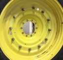 12"W x 50"D Stub Disc Rim with 10-Hole Center, John Deere Yellow