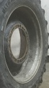 13"W x 34"D Waffle Wheel (Groups of 2 bolts) Rim with 12-Hole Center, Case IH Silver Mist/Black
