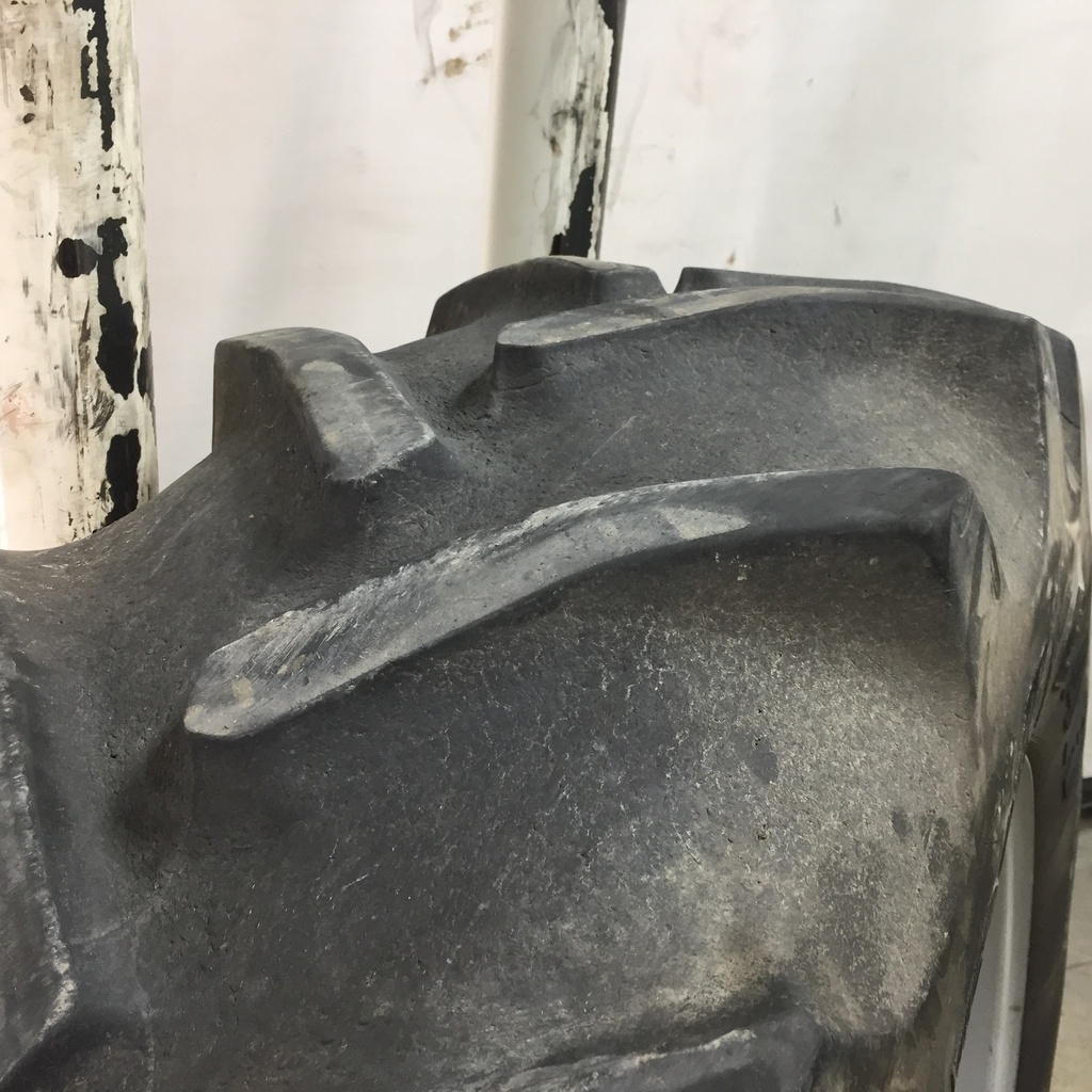 480/70R30 Goodyear Farm DT810 Super Traction R-1W on Case IH Silver Mist/Black 12-Hole Waffle Wheel (Groups of 2 bolts) 50%