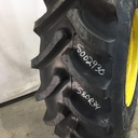 IF 580/80R34 Firestone Radial All Traction DT R-1W on John Deere Yellow 12-Hole Formed Plate 99%