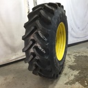 IF 580/80R34 Firestone Radial All Traction DT R-1W on John Deere Yellow 12-Hole Formed Plate 99%