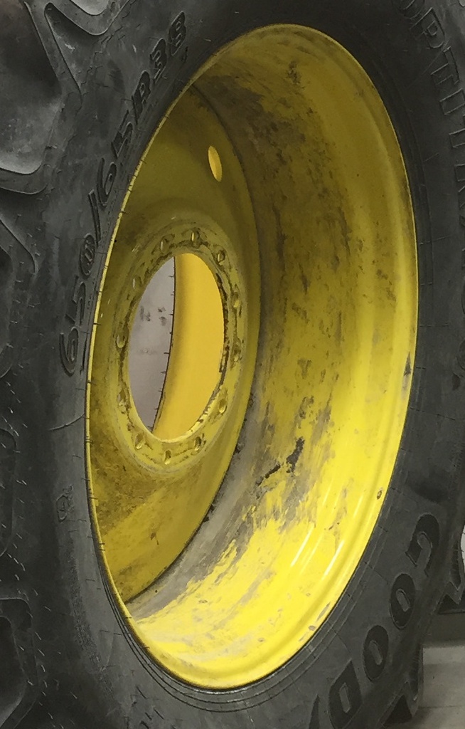 18"W x 38"D, John Deere Yellow 12-Hole Formed Plate Sprayer