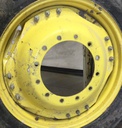 10"W x 34"D Waffle Wheel (Groups of 3 bolts) Rim with 12-Hole Center, John Deere Yellow