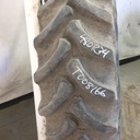 480/70R34 Firestone Radial 9000 R-1W on John Deere Yellow 12-Hole Waffle Wheel (Groups of 3 bolts) 60%