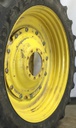 12"W x 50"D Stub Disc Rim with 10-Hole Center, John Deere Yellow