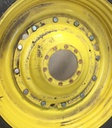 12"W x 50"D Stub Disc Rim with 10-Hole Center, John Deere Yellow