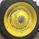 12"W x 50"D Stub Disc Rim with 10-Hole Center, John Deere Yellow