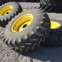 18.4/R26 Firestone Radial All Traction FWD R-1 on John Deere Yellow 8-Hole Formed Plate 90%