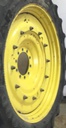 12"W x 50"D Stub Disc Rim with 10-Hole Center, John Deere Yellow