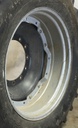 13"W x 34"D Waffle Wheel (Groups of 3 bolts) Rim with 12-Hole Center, Case IH Silver Mist/Black