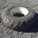 16.9/R30 Goodyear Farm Dyna Torque Radial R-1 on White 8-Hole Waffle Wheel (Groups of 2 bolts) 25%