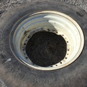16.9/R30 Goodyear Farm Dyna Torque Radial R-1 on White 8-Hole Waffle Wheel (Groups of 2 bolts) 25%
