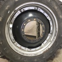 380/80R38 Titan Farm AG49M Radial R-1W on Case IH Silver Mist/Black 12-Hole Waffle Wheel (Groups of 3 bolts) 50%