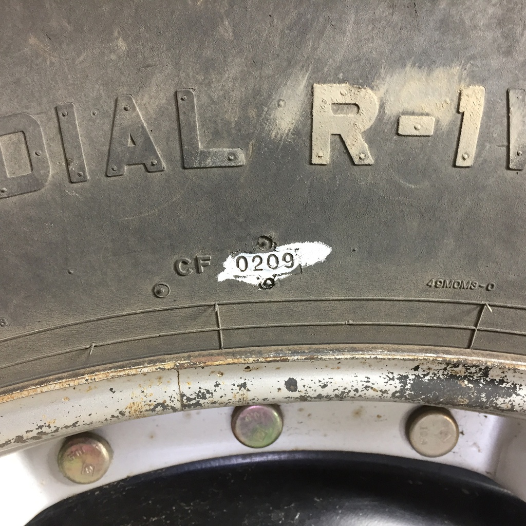 380/80R38 Titan Farm AG49M Radial R-1W on Case IH Silver Mist/Black 12-Hole Waffle Wheel (Groups of 3 bolts) 50%
