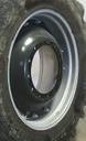 15"W x 34"D Waffle Wheel (Groups of 2 bolts) Rim with 12-Hole Center, Case IH Silver Mist/Black
