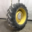 480/70R34 Goodyear Farm DT810 Super Traction R-1W on John Deere Yellow 12-Hole Waffle Wheel (Groups of 3 bolts) 20%