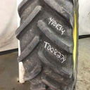 480/70R34 Michelin OmniBib R-1W on John Deere Yellow 10-Hole Waffle Wheel (Groups of 3 bolts) 60%