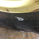 480/70R34 Michelin OmniBib R-1W on John Deere Yellow 10-Hole Waffle Wheel (Groups of 3 bolts) 60%