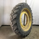 480/80R50 Goodyear Farm DT800 Super Traction R-1W on John Deere Yellow 12-Hole Stub Disc 40%