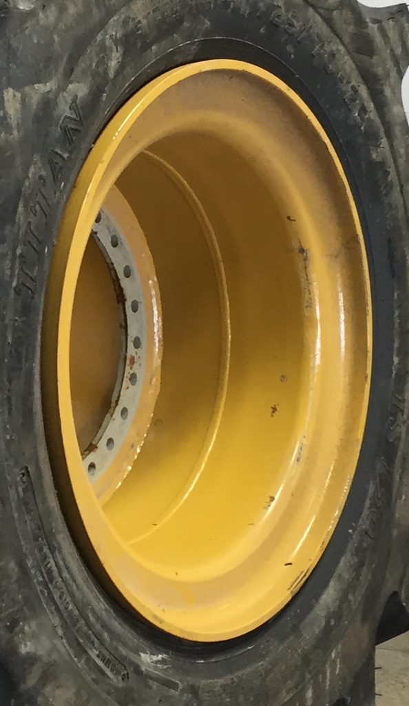 23"W x 25"D, Cat Yellow 24-Hole OTR Wheel/3-piece