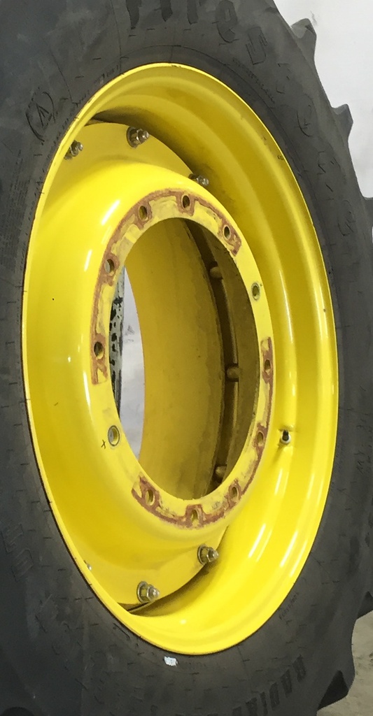 15"W x 34"D Stub Disc Rim with 12-Hole Center, John Deere Yellow