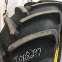 650/65R42 Michelin Multibib R-1W on John Deere Yellow 12-Hole Stub Disc 60%