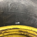 650/65R42 Michelin Multibib R-1W on John Deere Yellow 12-Hole Stub Disc 60%