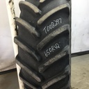 650/65R42 Michelin Multibib R-1W on John Deere Yellow 12-Hole Stub Disc 60%