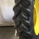 480/80R50 Goodyear Farm DT800 Super Traction R-1W on John Deere Yellow 12-Hole Stub Disc 80%