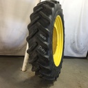 480/80R50 Goodyear Farm DT800 Super Traction R-1W on John Deere Yellow 12-Hole Stub Disc 80%