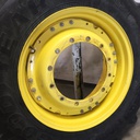 15"W x 34"D Waffle Wheel (Groups of 3 bolts) Rim with 12-Hole Center, John Deere Yellow