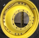 15"W x 34"D Waffle Wheel (Groups of 3 bolts) Rim with 12-Hole Center, John Deere Yellow