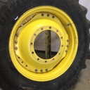 15"W x 34"D Waffle Wheel (Groups of 3 bolts) Rim with 12-Hole Center, John Deere Yellow