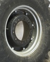 15"W x 26"D Rim with Clamp/Loop Style Rim with 10-Hole Center, Case IH Silver Mist/Black