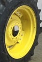 8-Hole Rim with Clamp/U-Clamp (groups of 2 bolts) Center for 24" Rim, John Deere Yellow