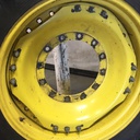 13"W x 34"D Waffle Wheel (Groups of 3 bolts) Rim with 12-Hole Center, John Deere Yellow