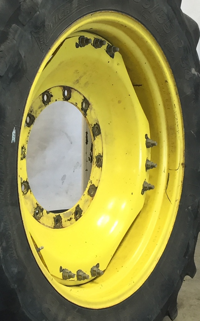 12-Hole Waffle Wheel (Groups of 3 bolts) Center for 34" Rim, John Deere Yellow