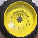 10"W x 54"D Stub Disc Rim with 10-Hole Center, John Deere Yellow