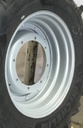 13"W x 30"D Stub Disc Rim with 8-Hole Center, Case IH Silver Mist