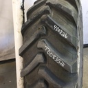 480/80R26 Michelin XMCL R-4 on Case IH Silver Mist/Black 10-Hole Rim with Clamp/Loop Style 80%