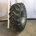 480/80R26 Michelin XMCL R-4 on Case IH Silver Mist/Black 10-Hole Rim with Clamp/Loop Style 80%