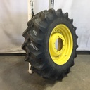 420/90R30 Goodyear Farm Special Sure Grip Radial TD8 R-2 on John Deere Yellow 10-Hole Waffle Wheel (Groups of 3 bolts) 70%