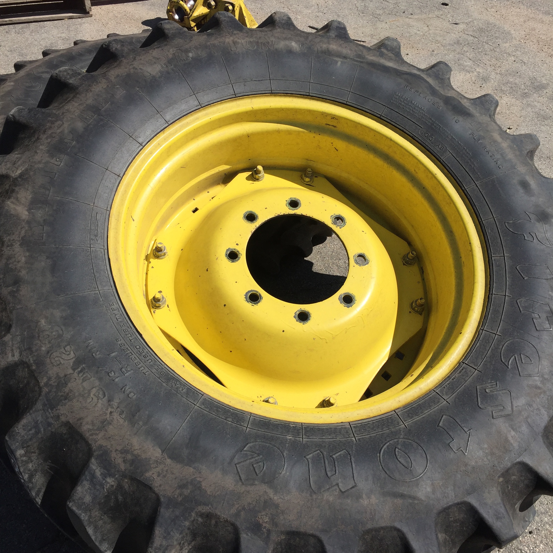 Used13"W x 28"D Waffle Wheel (Groups of 2 bolts) Finished Wheels for