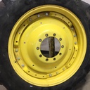 12"W x 38"D Waffle Wheel (Groups of 3 bolts) Rim with 10-Hole Center, John Deere Yellow