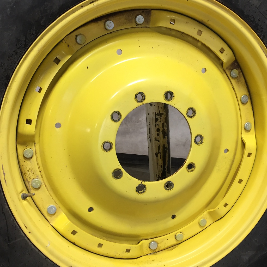 10-Hole Waffle Wheel (Groups of 3 bolts) Center for 38"-54" Rim, John Deere Yellow