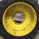 12"W x 38"D Waffle Wheel (Groups of 3 bolts) Rim with 12-Hole Center, John Deere Yellow