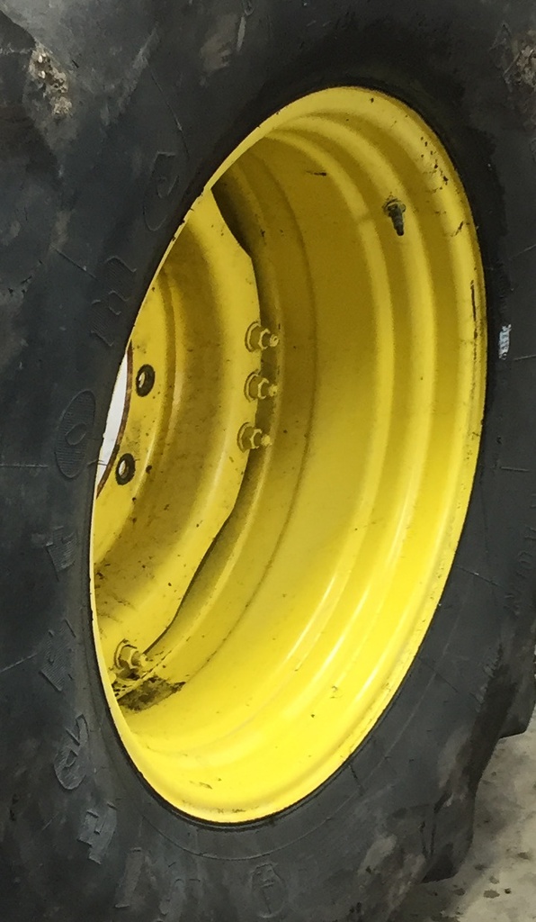 12-Hole Waffle Wheel (Groups of 3 bolts) Center for 28"-30" Rim, John Deere Yellow