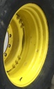 18"W x 28"D Waffle Wheel (Groups of 3 bolts) Rim with 12-Hole Center, John Deere Yellow