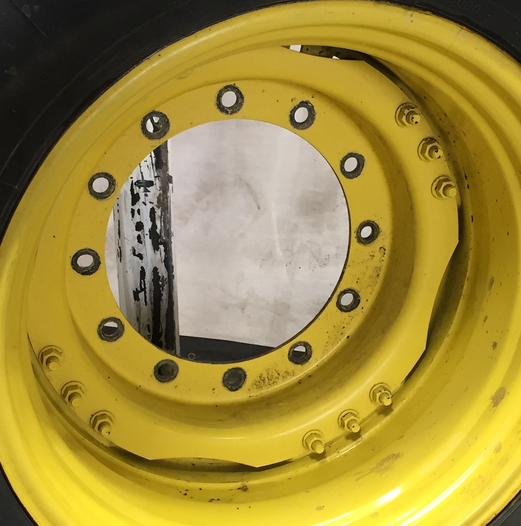 12-Hole Waffle Wheel (Groups of 3 bolts) Center for 28"-30" Rim, John Deere Yellow